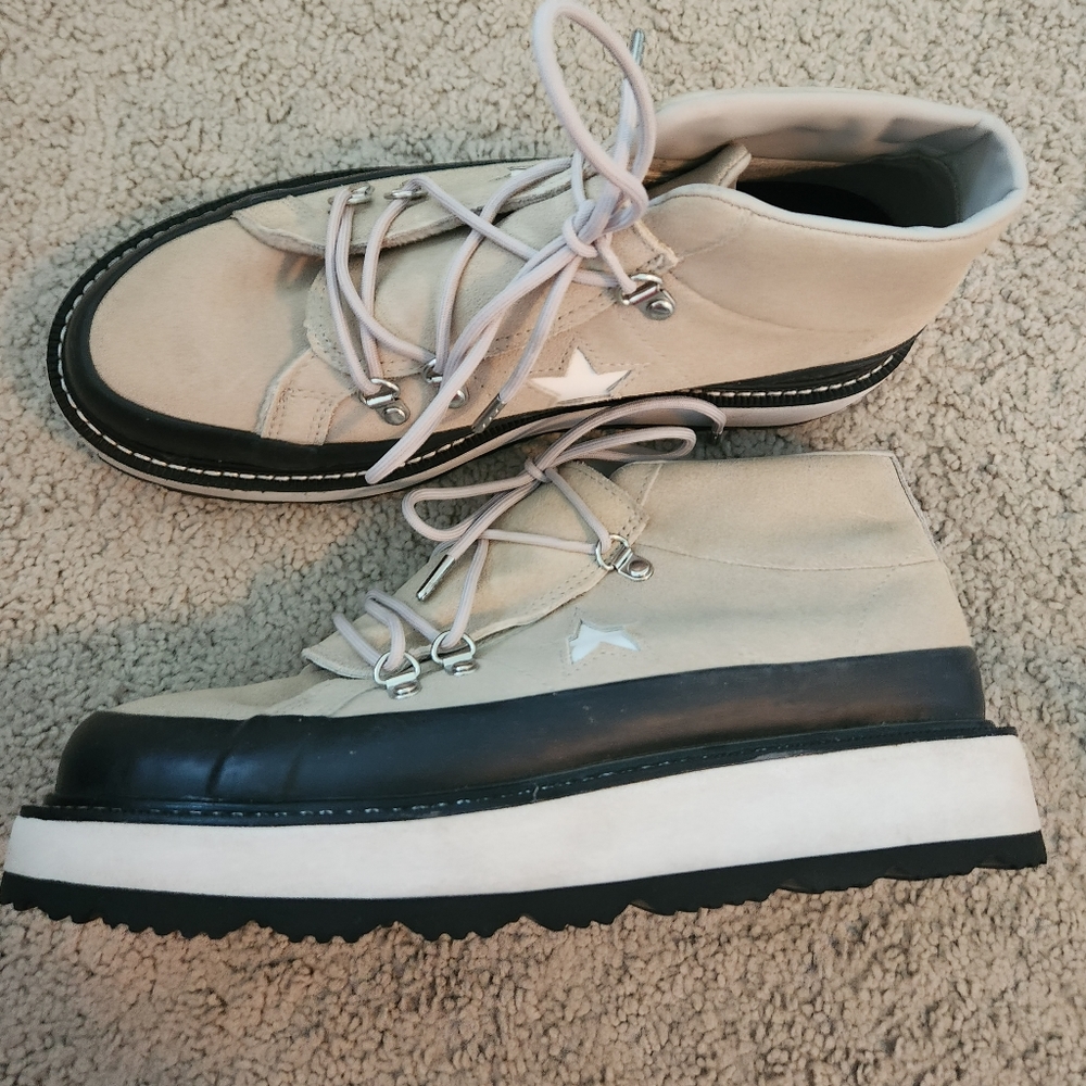 Platform Converse booties
